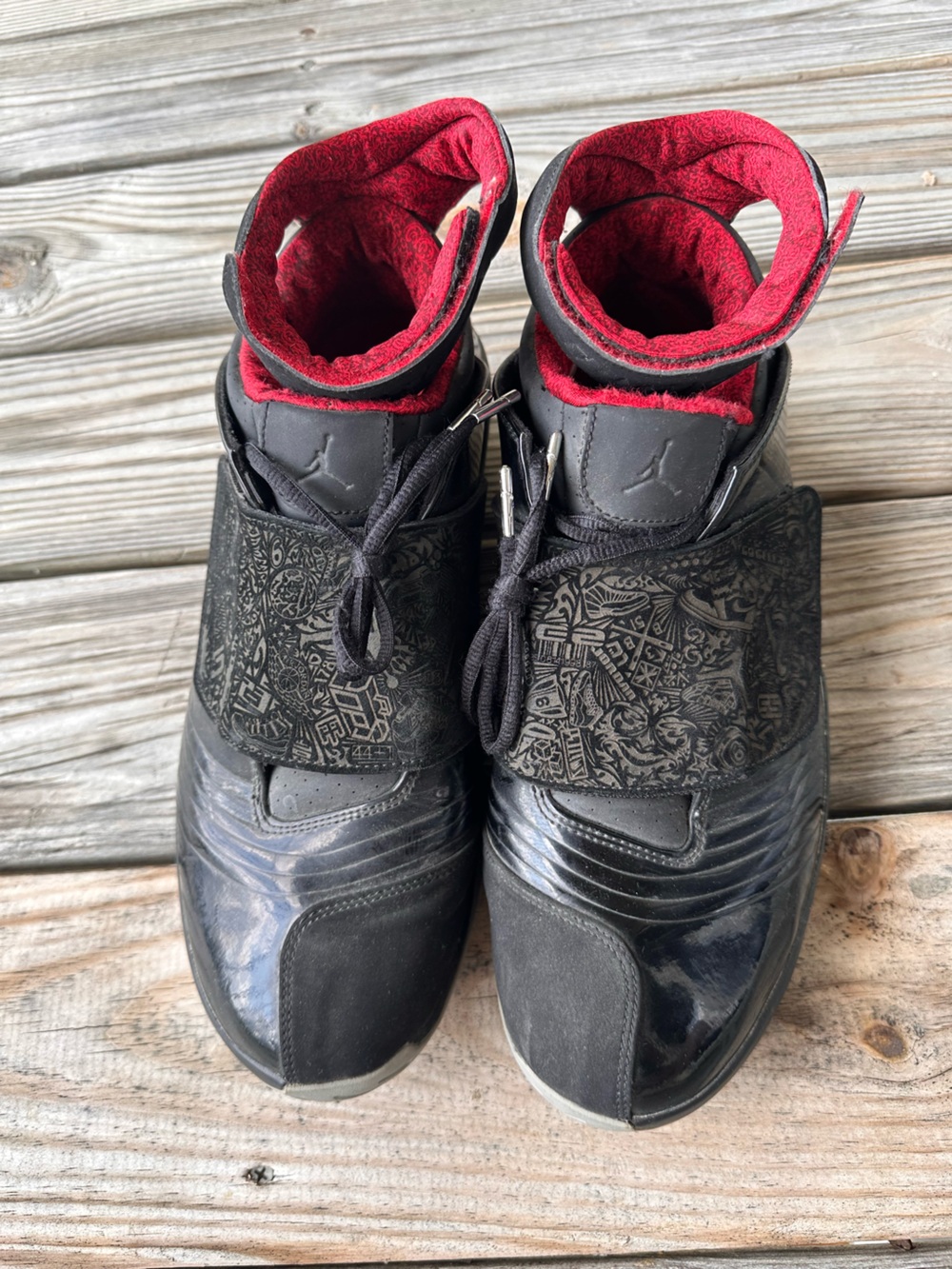 Air Jordan XX 20 Retro Stealth 2015 Black Red Men’s 13.5 310455-002 Rare - Picture 2 of 9